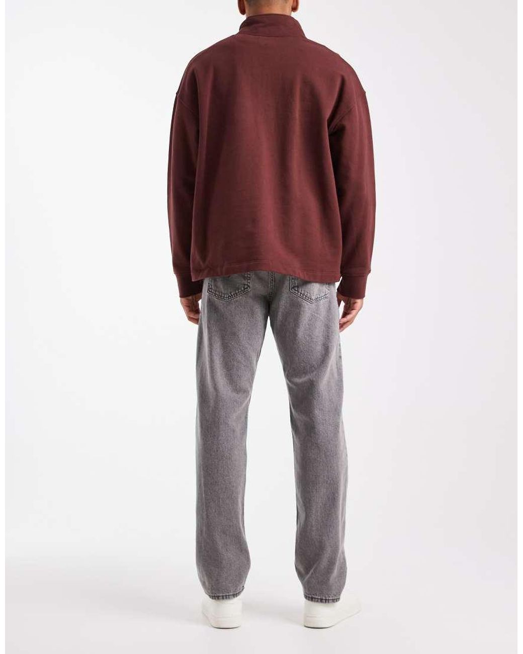 Vaqueros Grises De Corte Recto Chris De Jack & Jones de hombre de color Red