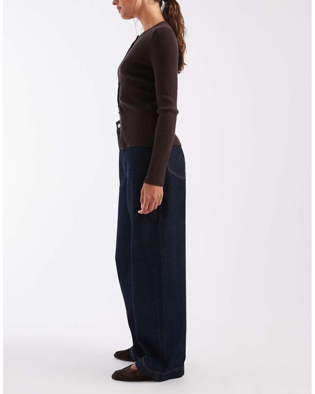 Noisy May Blue Noah Mid Rise Barrel Jeans