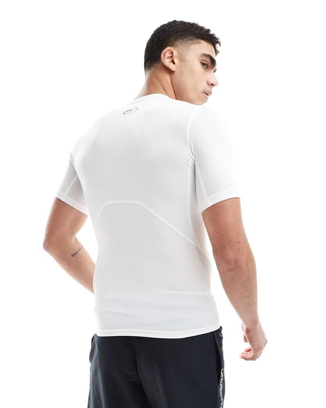 Under Armour White Heatgear Compression T-Shirt for men