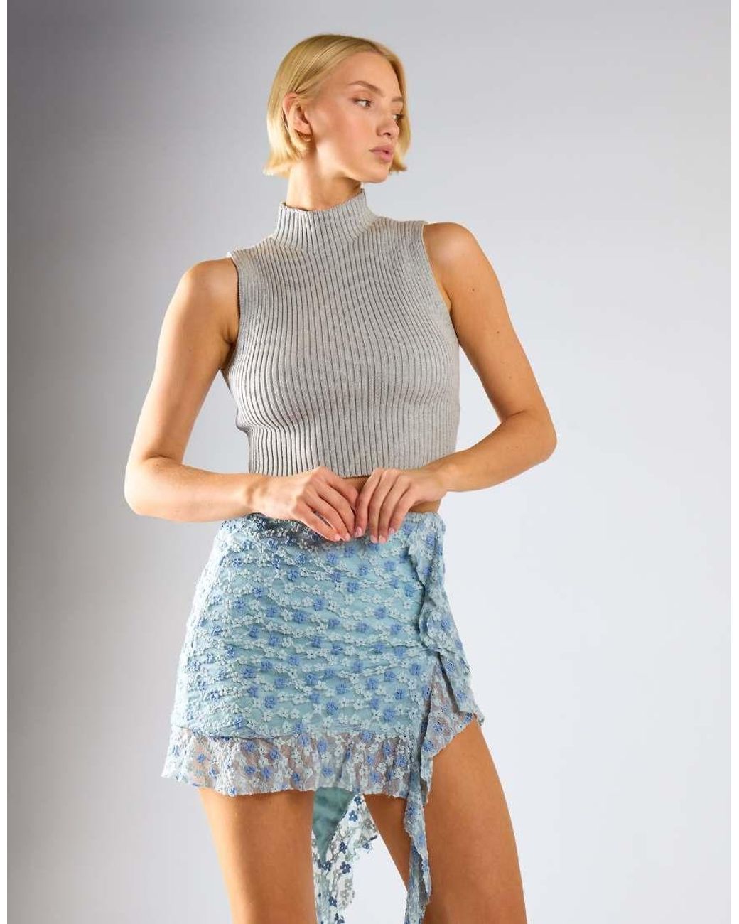 Glamorous Blue Mini Skirts