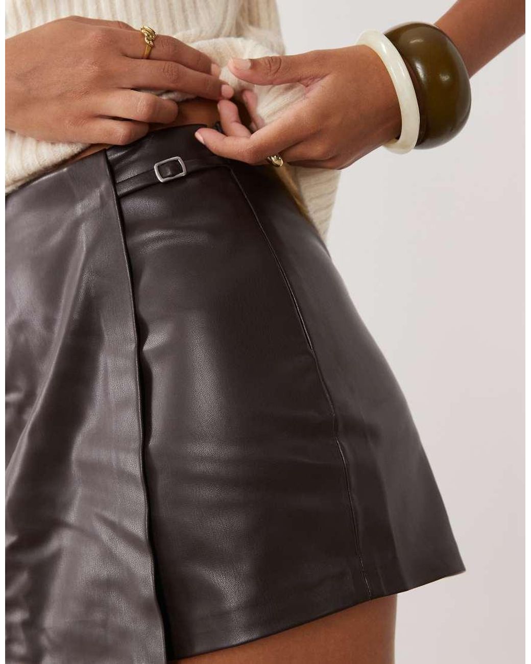 Minigonna di Mango in Brown
