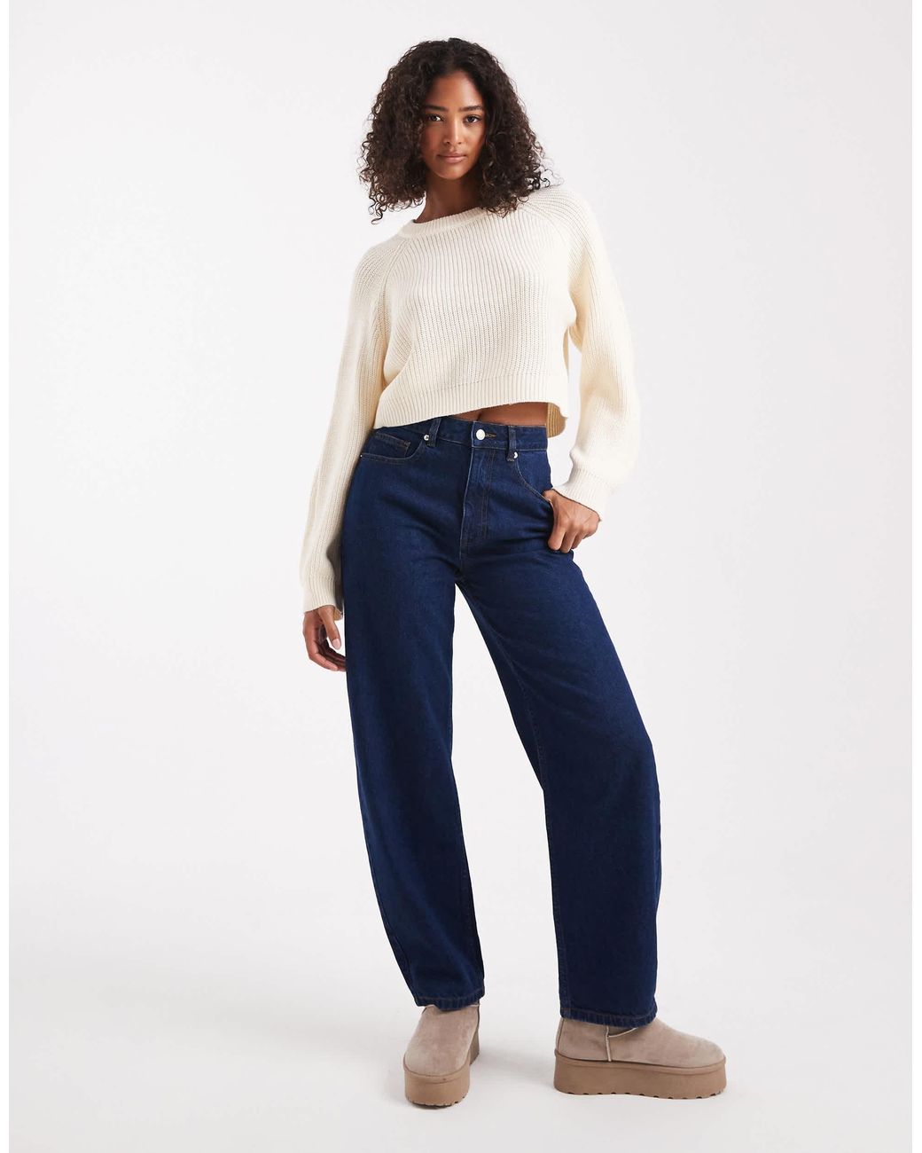 Pull ras Brave Soul en coloris White