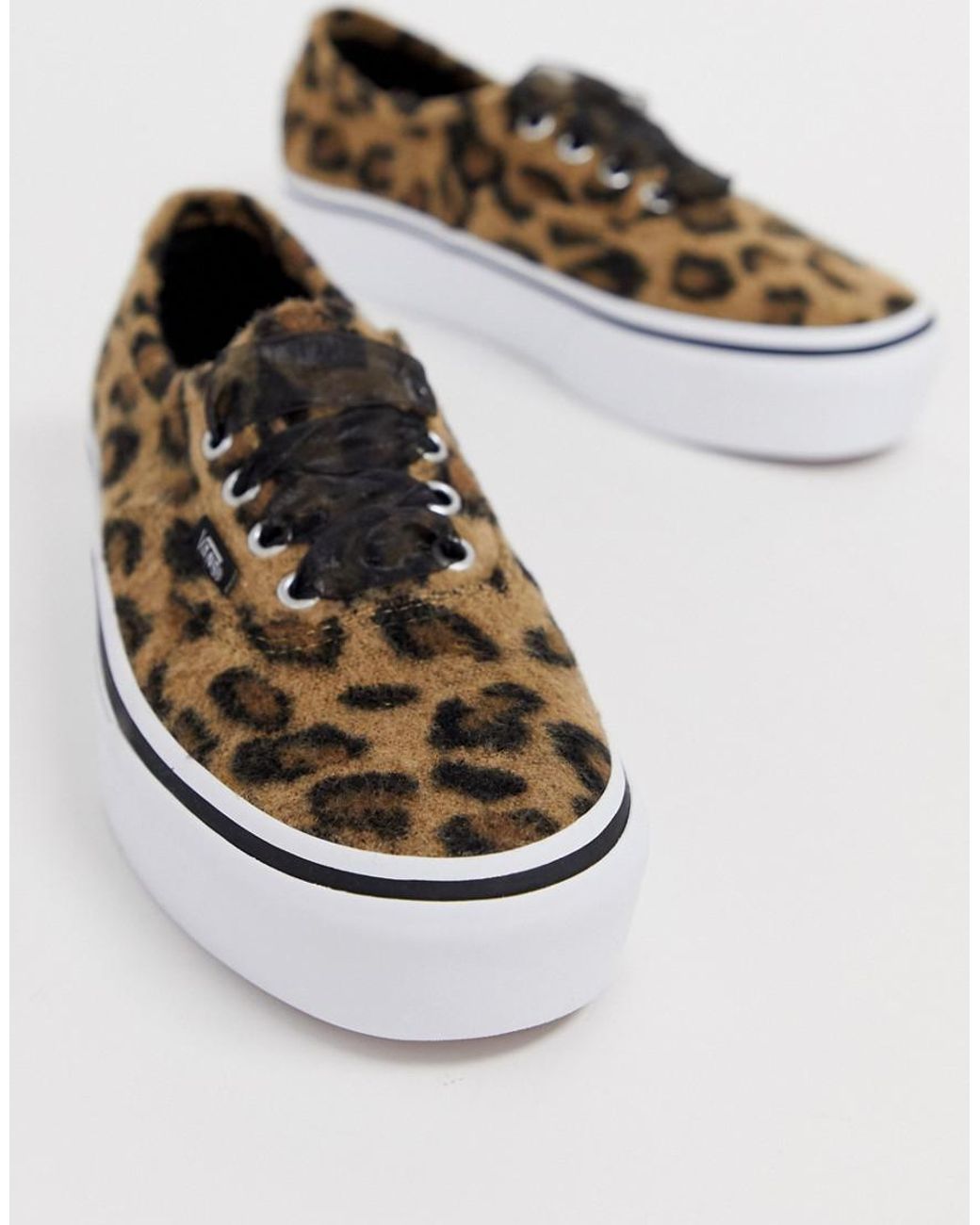 vans leopard platform