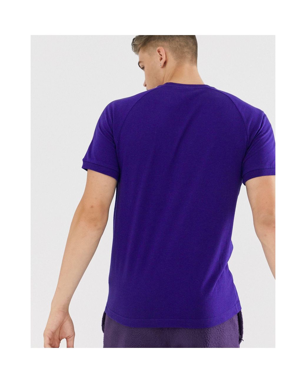 adidas Originals – es T-Shirt mit 3 Streifen in Lila für Herren | Lyst DE