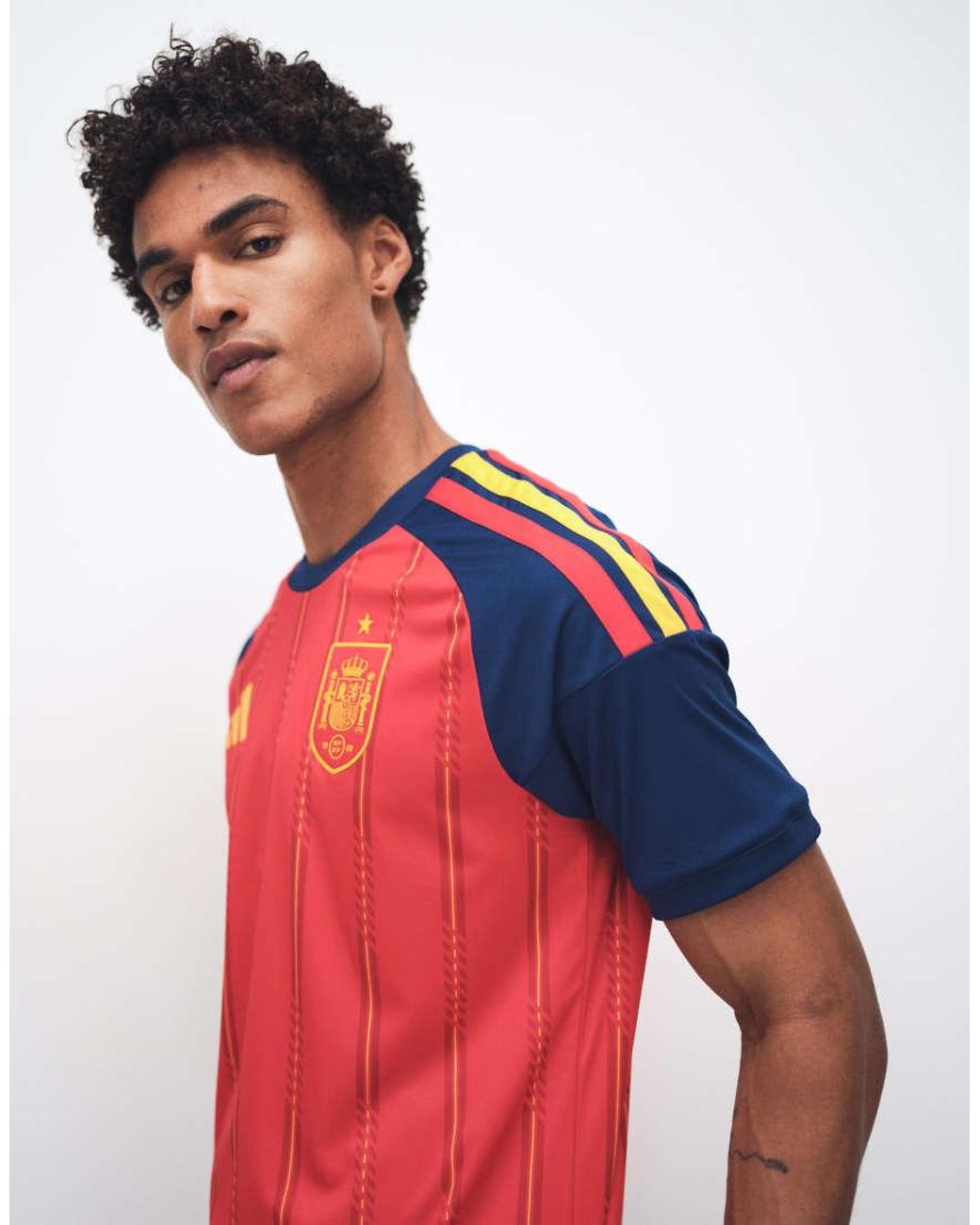 Adidas Originals Red Adidas World Cup Spain 25/26 Home Jersey for men