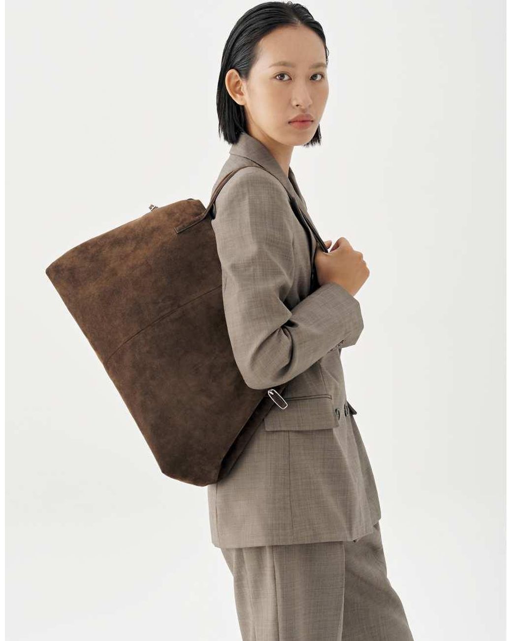 Vagabond Brown Shoemakers Cannes Suede Shoulder Bag