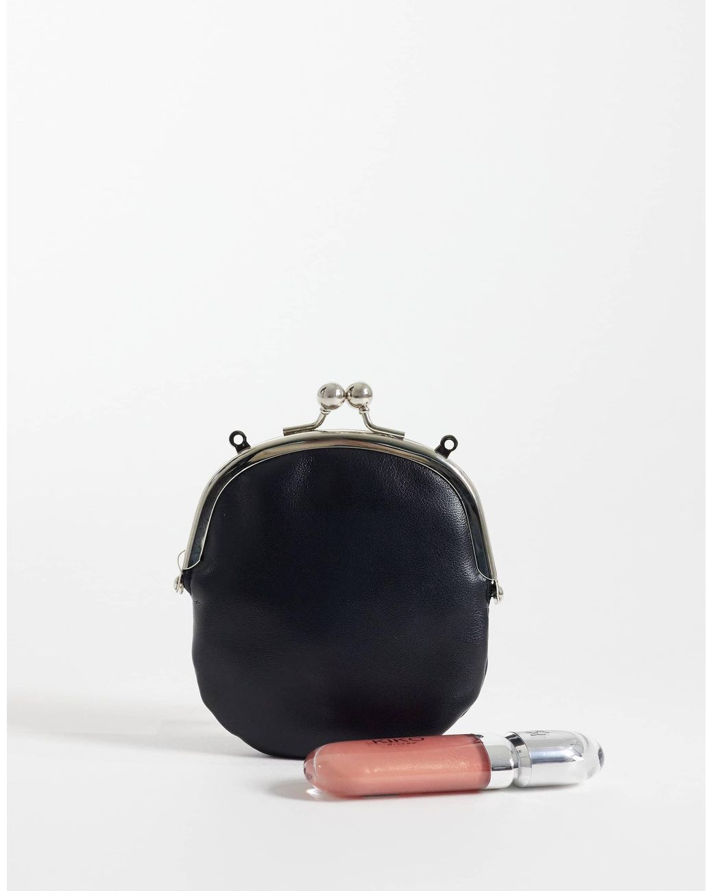 Mini pochette à charms structurés ASOS en coloris Black