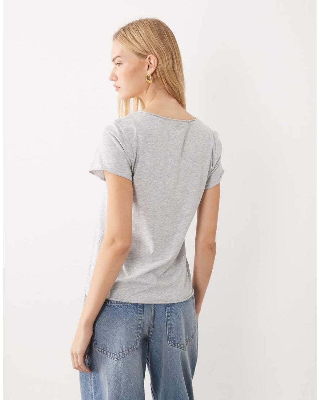 ARKET White Coord Short Sleeve Lounge Wear Top