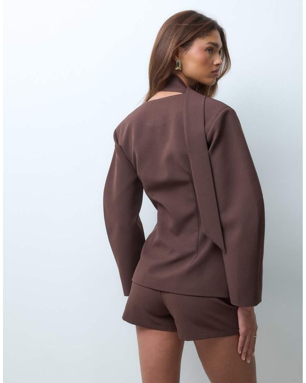 The Frolic Brown Exclusive Tailored Short Set