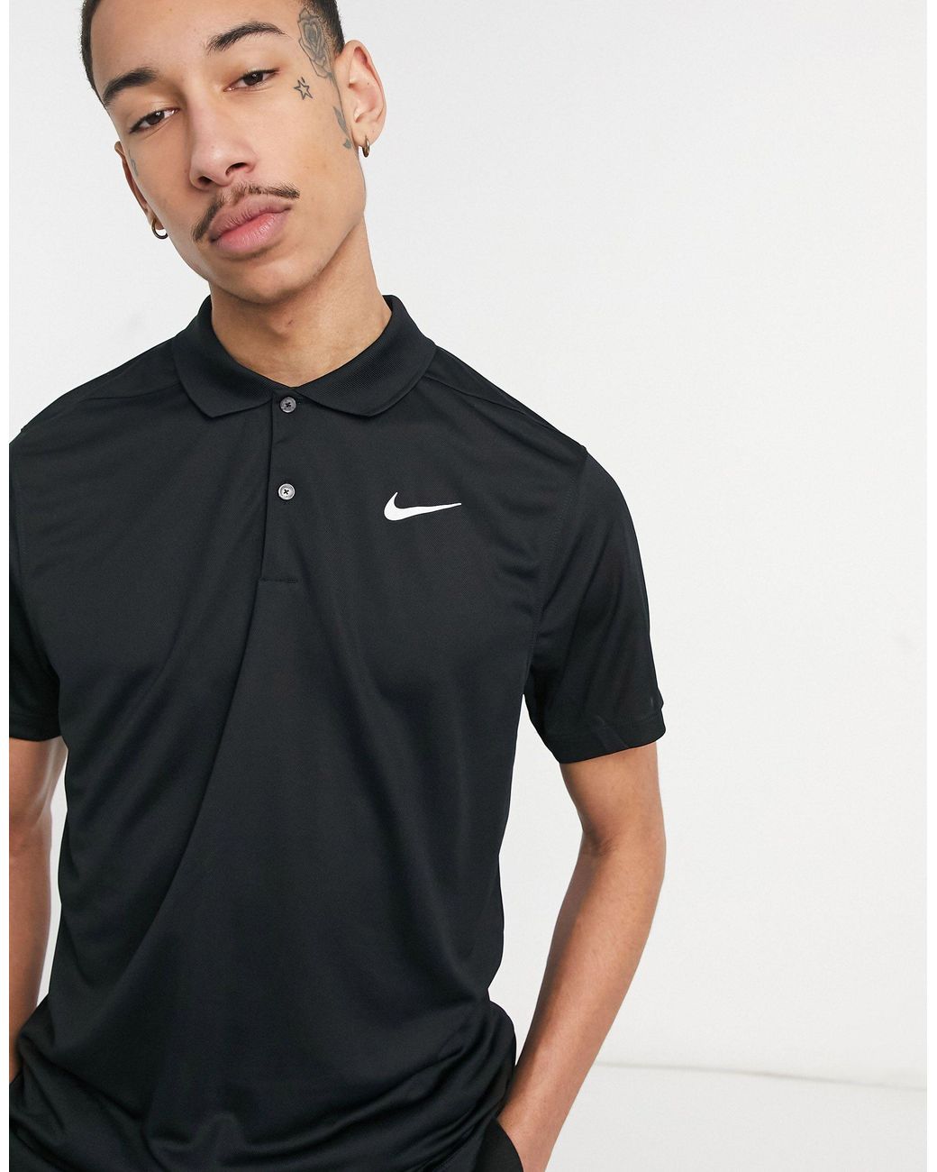 polo nera nike