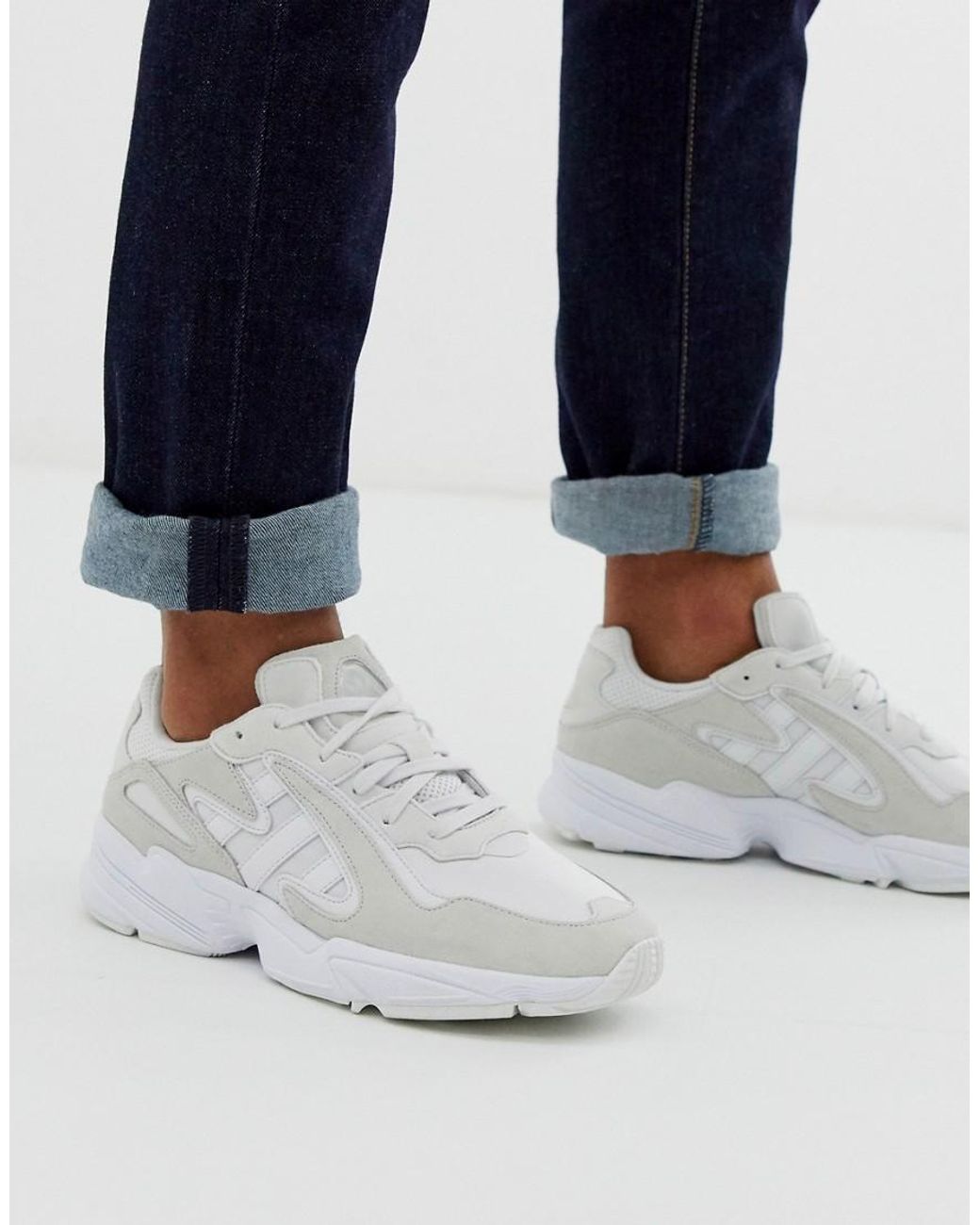 Adidas Originals Leather Yung 96 Chasm Triple White For Men Lyst