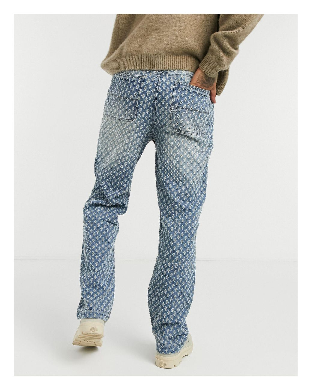 Jaded London Denim Skate Jeans With 