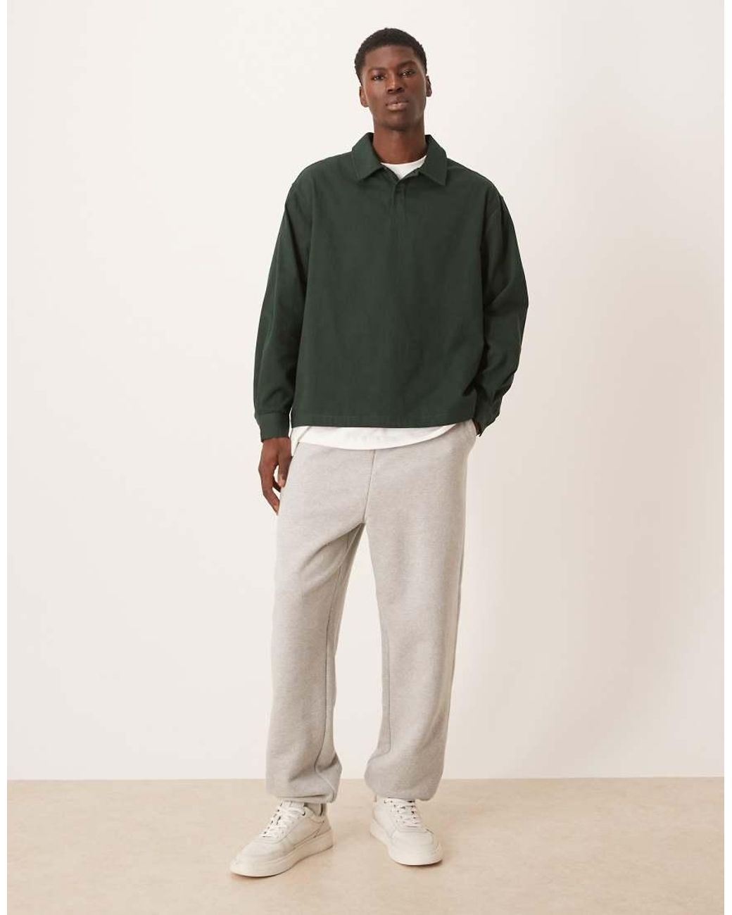 ASOS Green Oversized Overhead Shirt for men