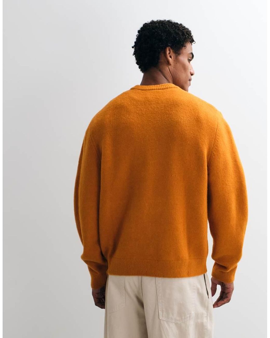 Adidas Originals Orange Knitted Jumper for men