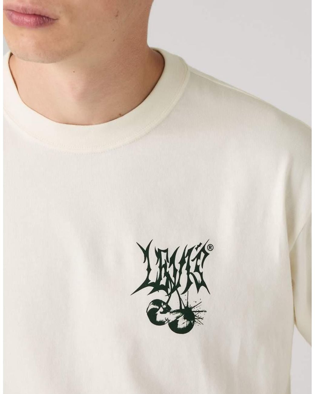Levi's White Graphic Vintage Fit Tee for men