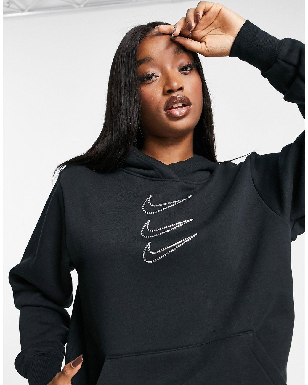 Nike Swoosh Rhinestone Applique Washed 