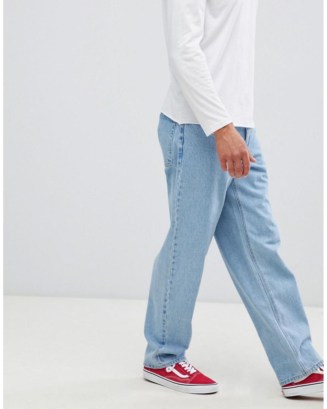 ASOS Herren Kleidung Hosen & Jeans Jeans Baggy & Boyfriend Jeans Baggy jeans in vintage dark tinted wash 