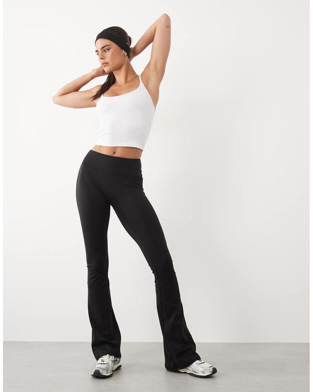 4505 White Soft Touch Yoga Cami With Adjustable Straps