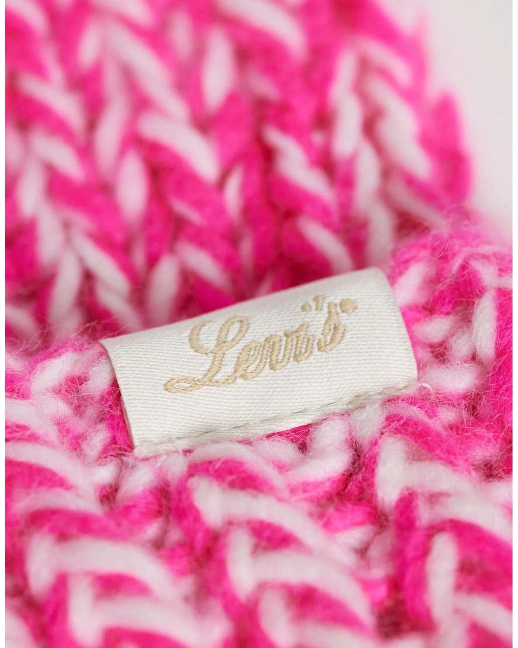 Levi's Pink Gigi Chunky Beanie
