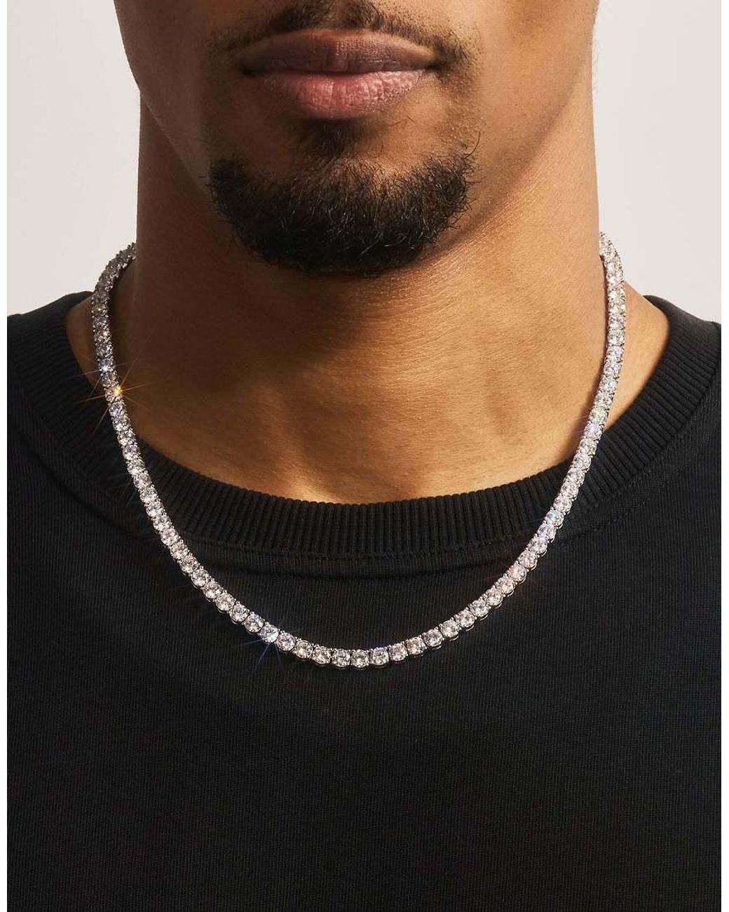 CERNUCCI White 5Mm Tennis Chain for men