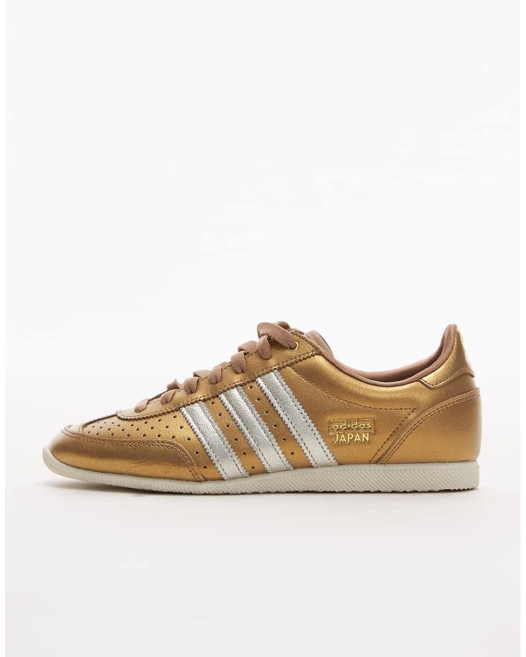 Adidas Originals Black Japan Trainers Metallic Gold And Silver Stripe for men