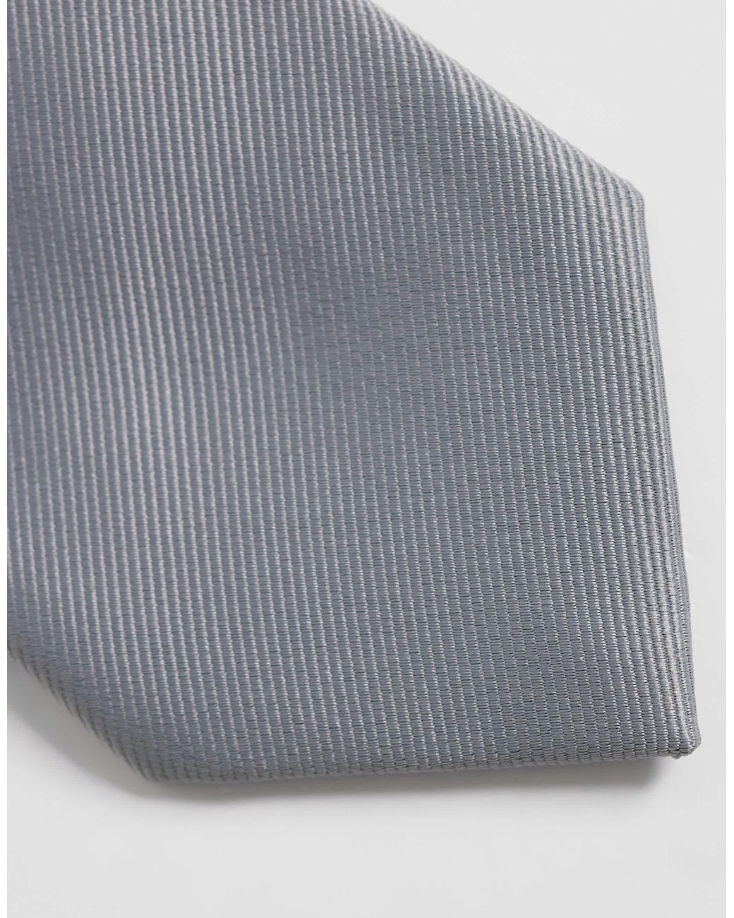 ASOS – einfarbige satin-krawatte in White für Herren