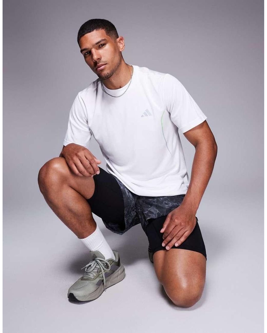 Adidas Originals White Adidas Training Tech T-shirt for men