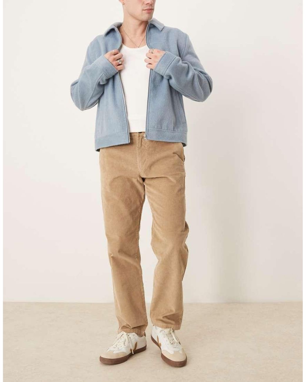 SELECTED Blue Miles Straight Fit Cord Trouser for men