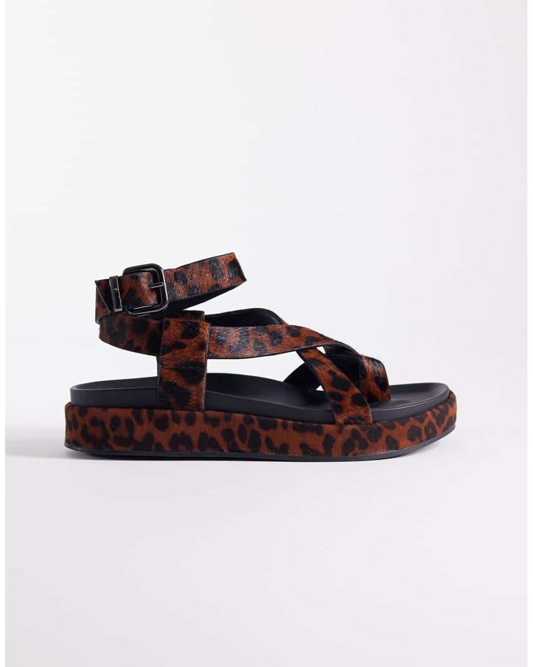 ASOS Multicolor Faye Cross Strap Footbed Sandals