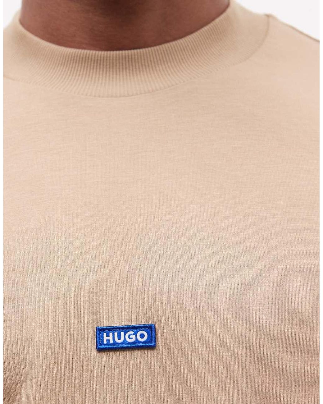 HUGO Natural Nieros Regular Fit T-shirt for men