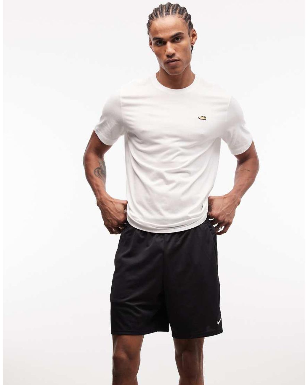 Nike White Dri-Fit Flex 7 Inch Shorts for men