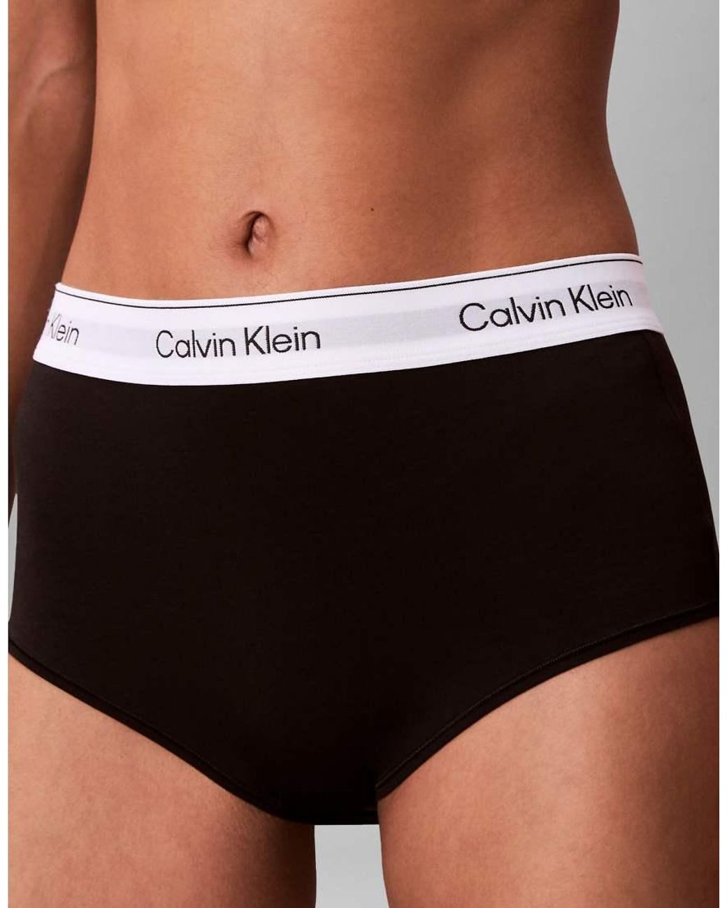 Calvin Klein Gray Icon Cotton Modal Boyshort