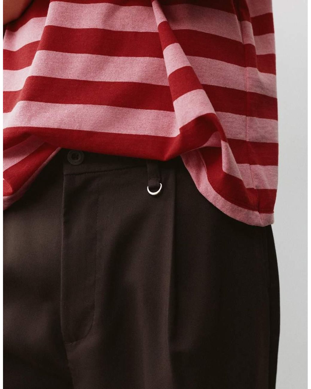 Pull&Bear Tailored Darted Trousers for men