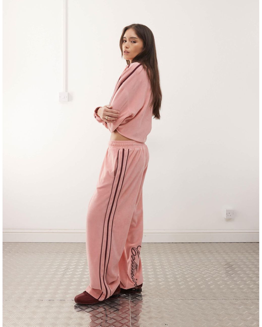Pantalon Collusion en coloris Pink