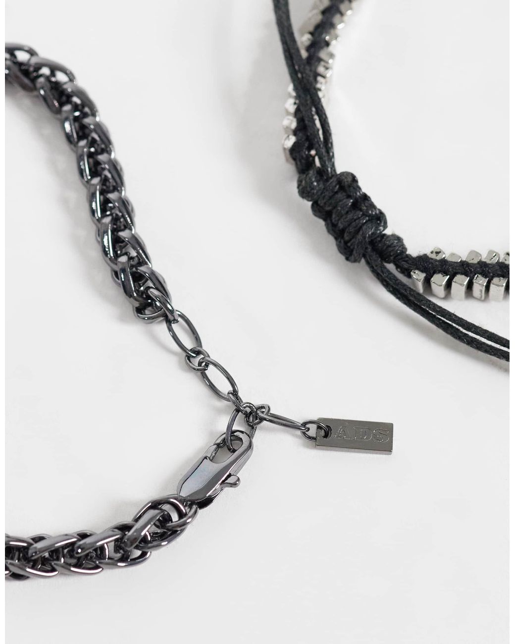 ASOS 4er-pack armbandkette in White für Herren