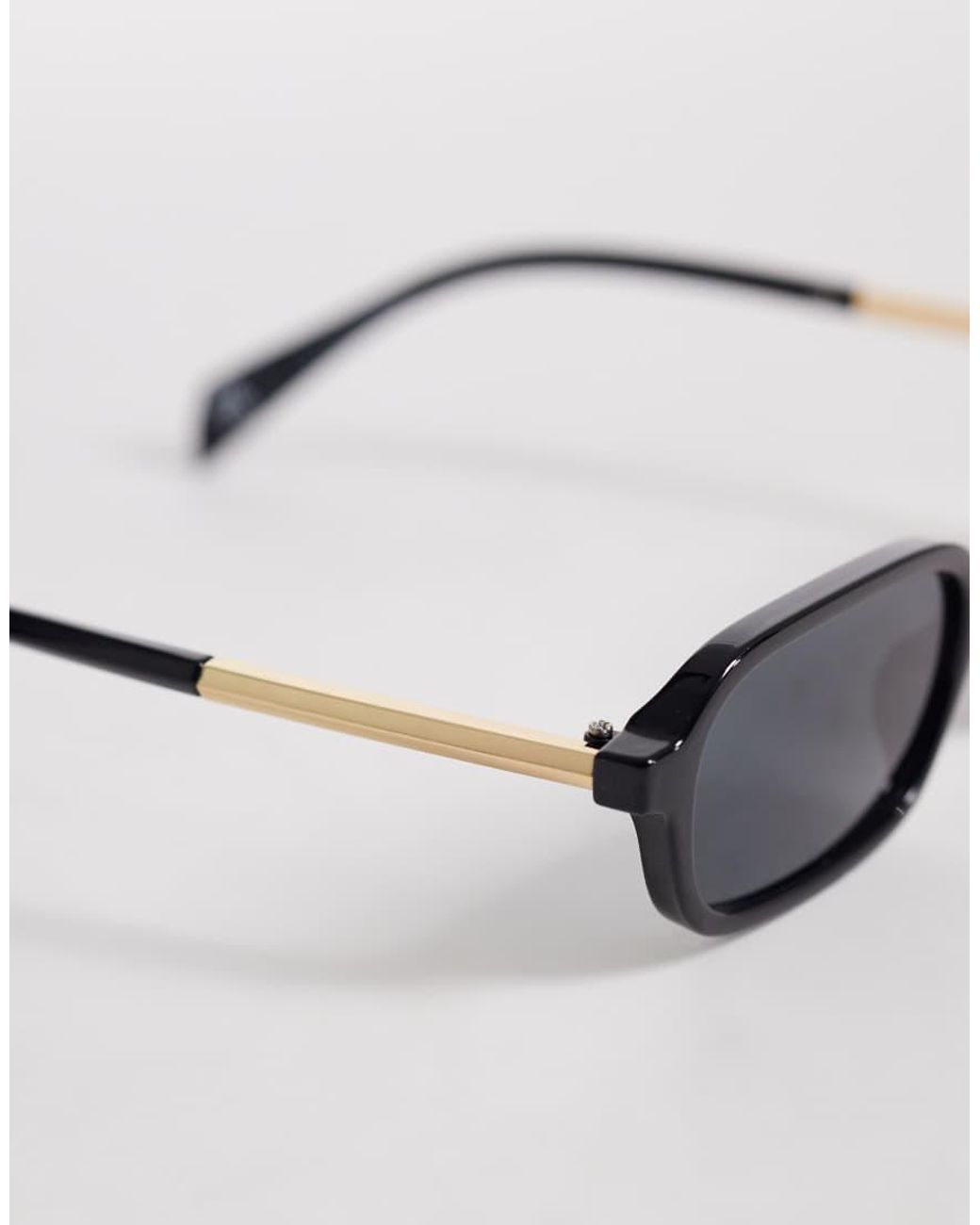 ASOS White Slim Square Sunglasses