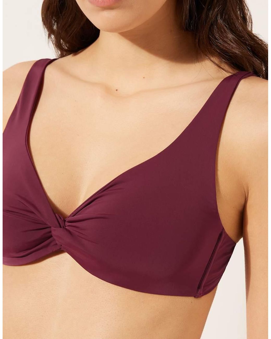 Calzedonia Purple Fuller Bust Balconette Bikini Top Indonesia
