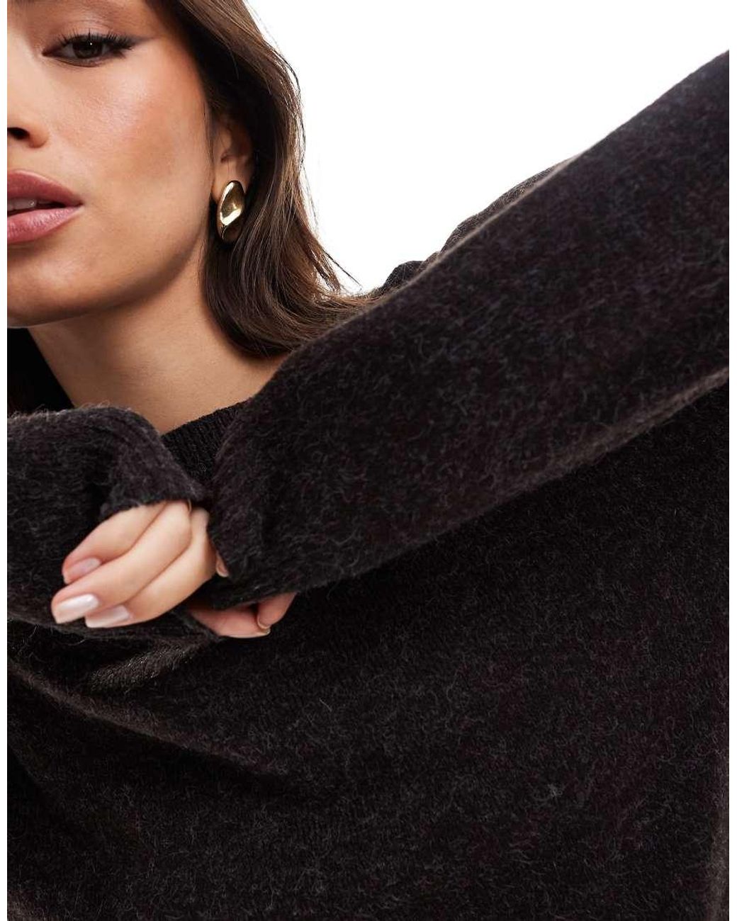 Vero Moda Black Round Neck Knitted Jumper