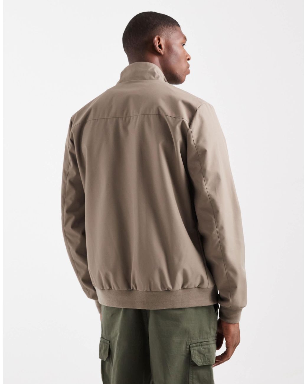 Threadbare Natural Harrington Jacket for men