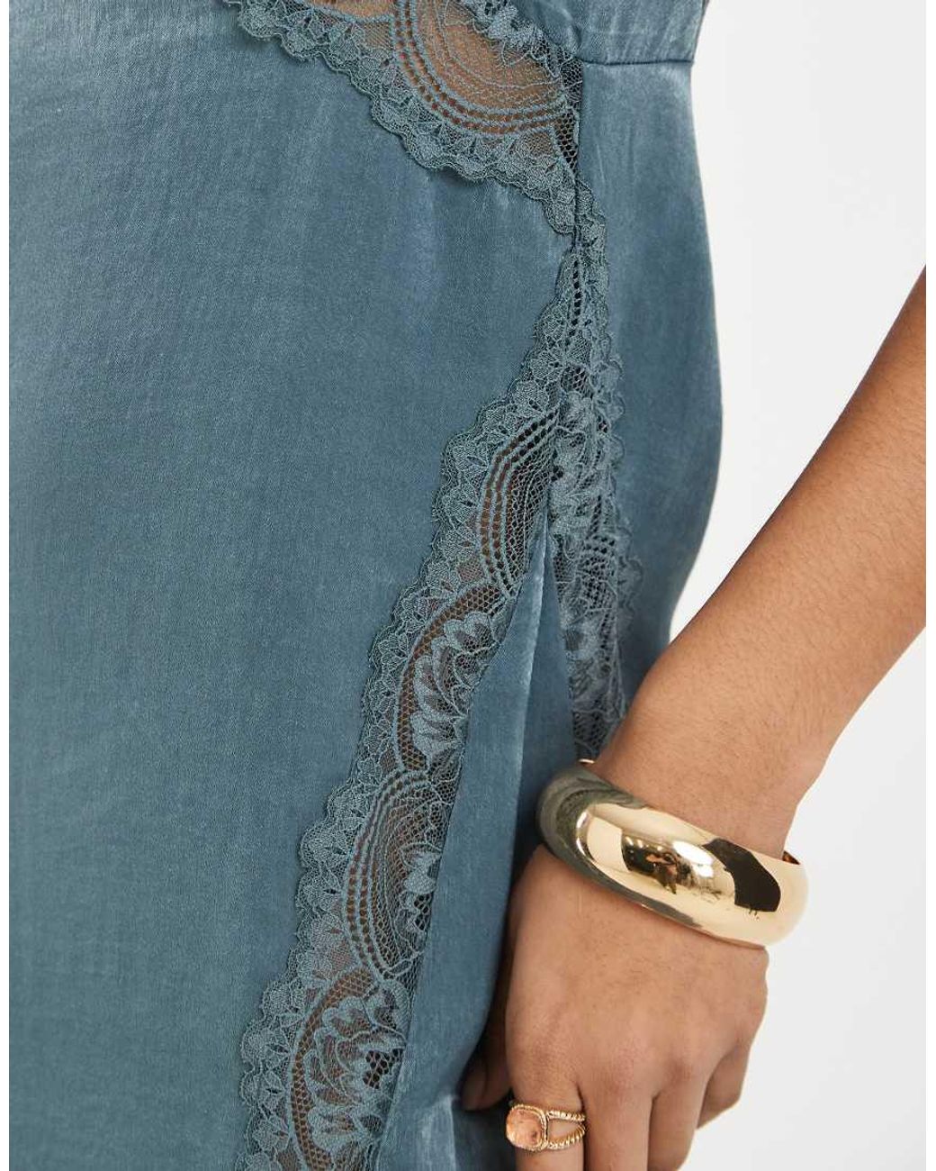 Free People Blue Some Kind Of Love Maxi Slip Dress