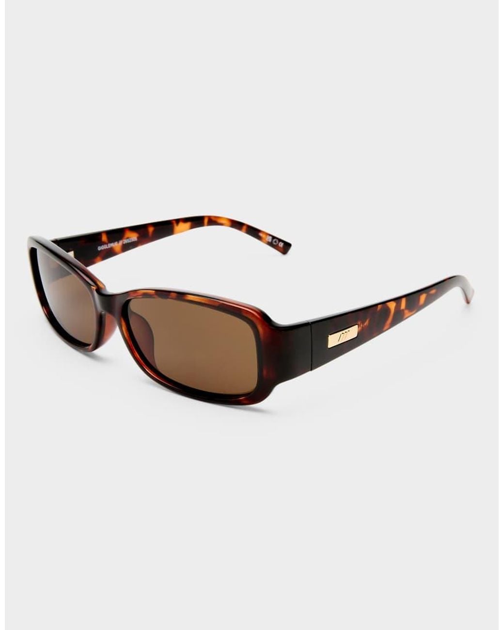 Le Specs Brown Gigglemug Rectangle Sunglasses