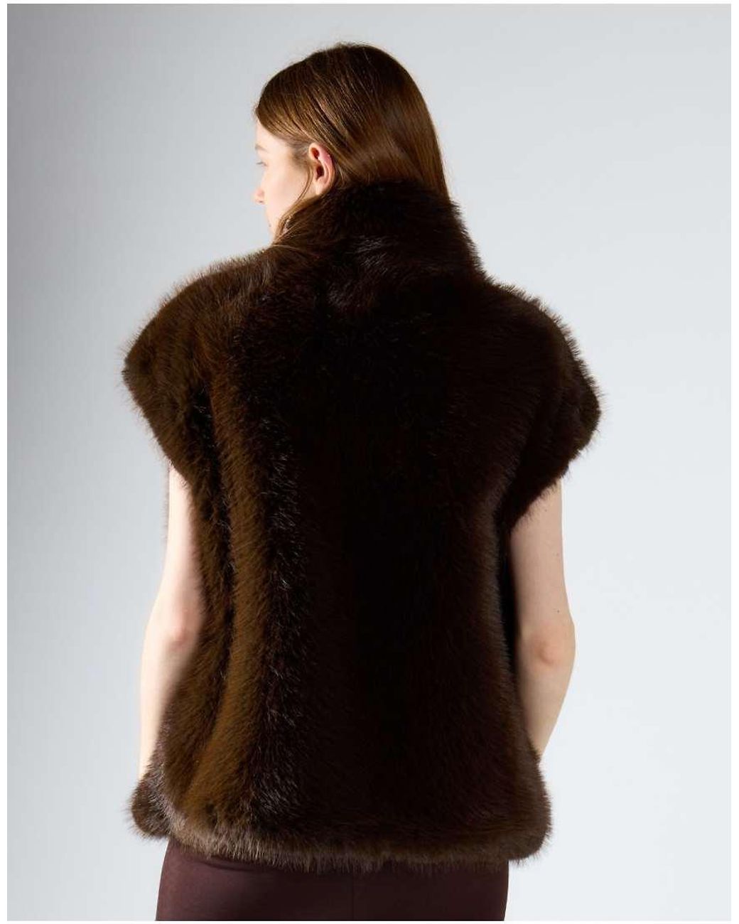 Glamorous Black Luxe Faux Fur Gilet