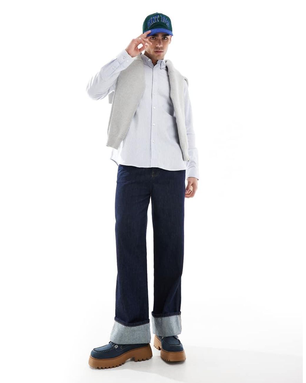 JJ Rebel White Oxford Shirt for men