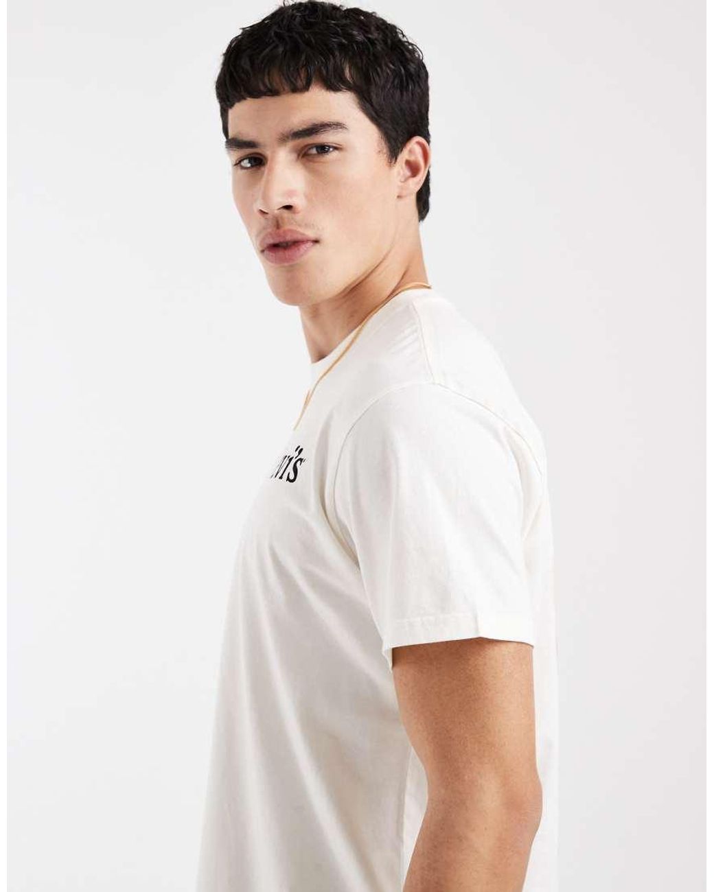 Levi's White Relaxed Back Graphic Print T-shirt for men