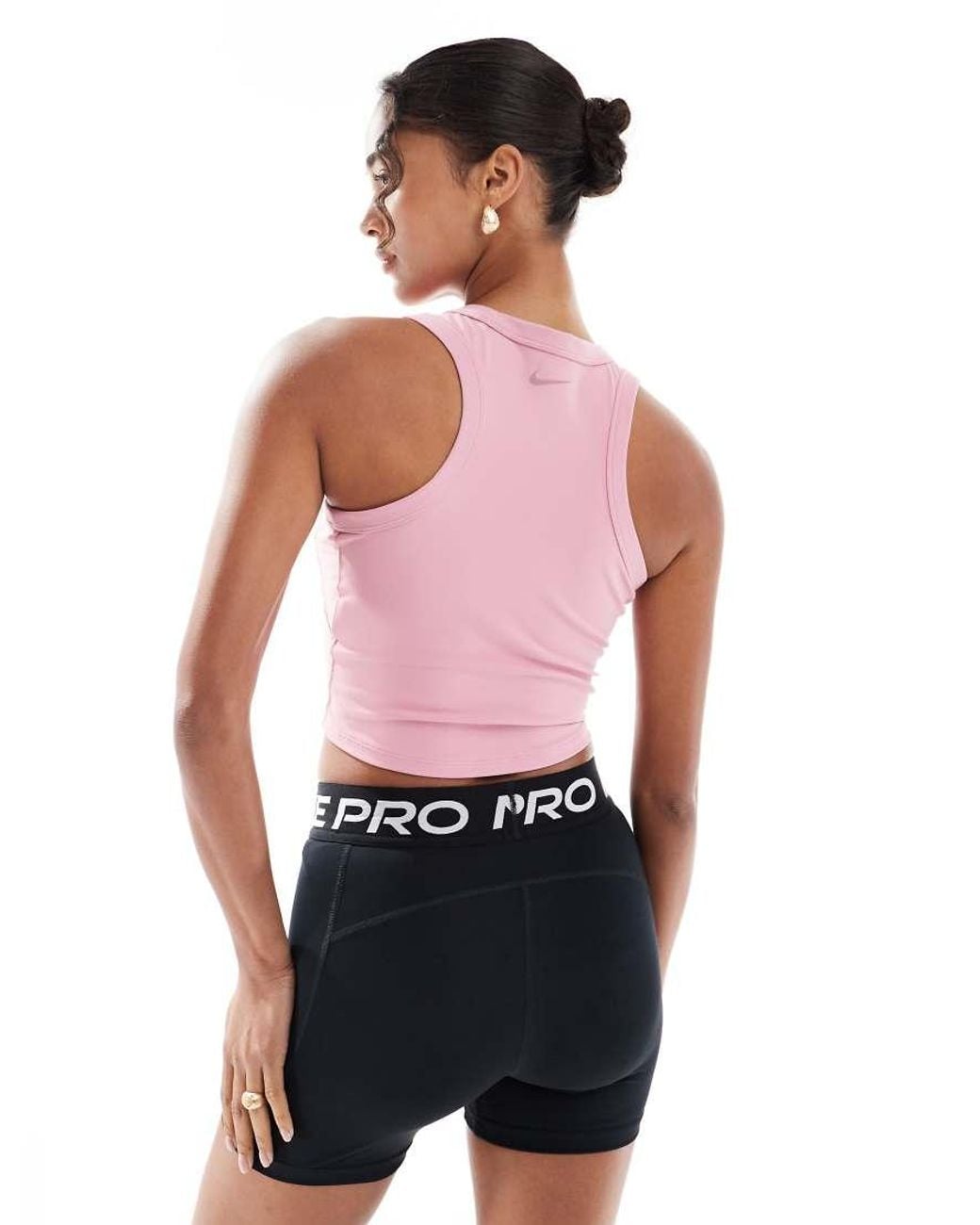 Nike Pink Nike One Training Dri-Fit Cropped Vest
