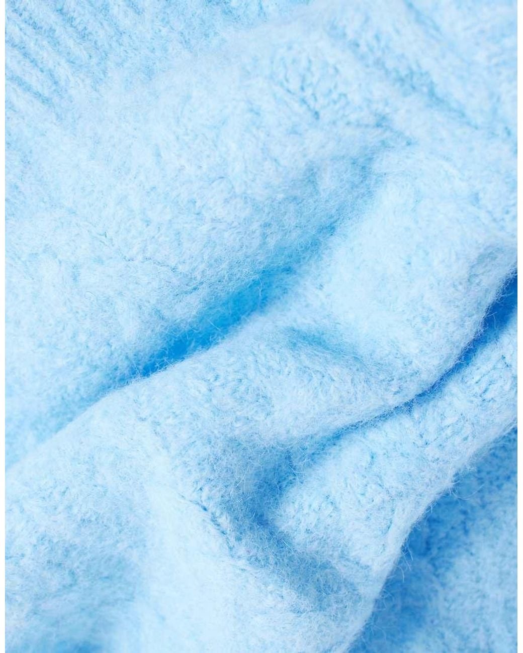 Object Blue Cable Knit Balaclava