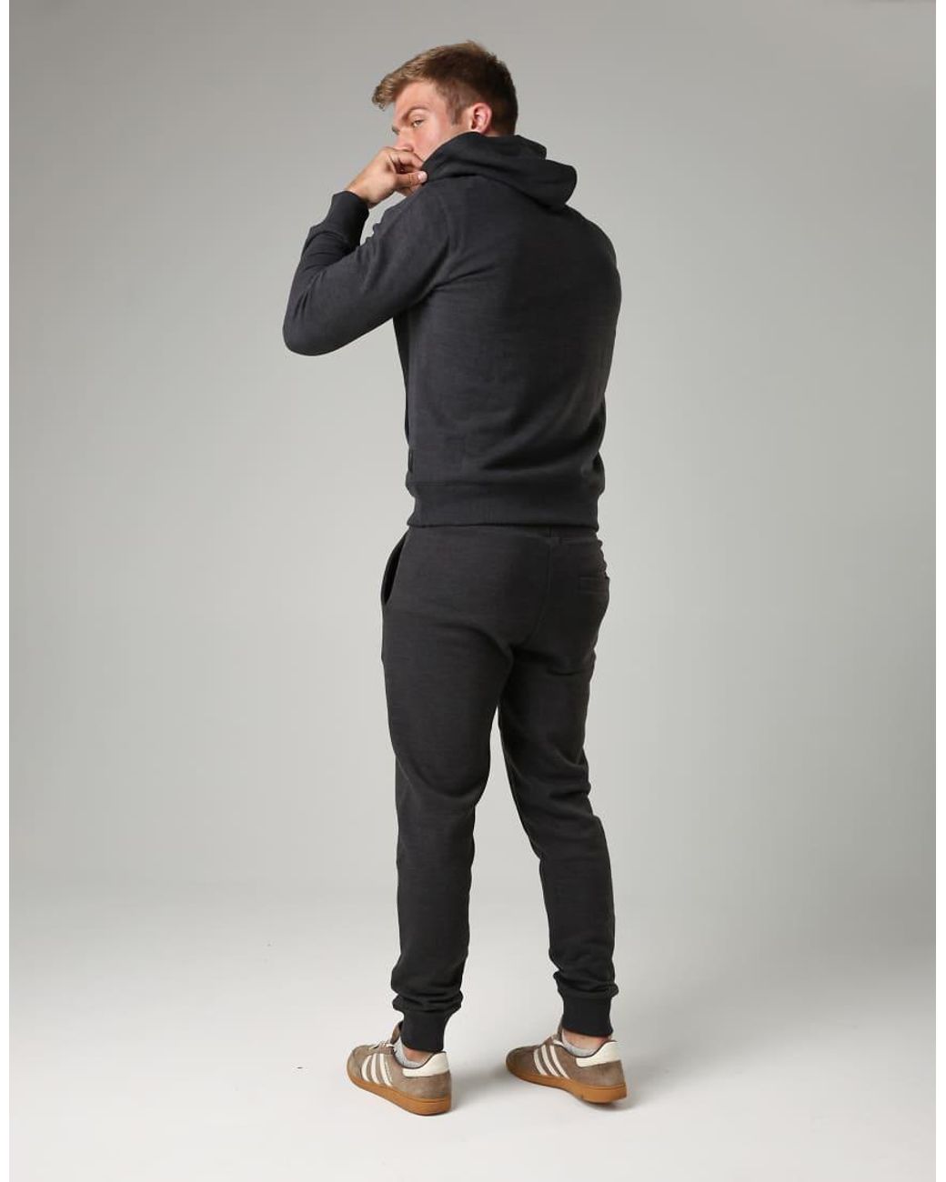 French Connection Gray Cotton Blend Hoody for men