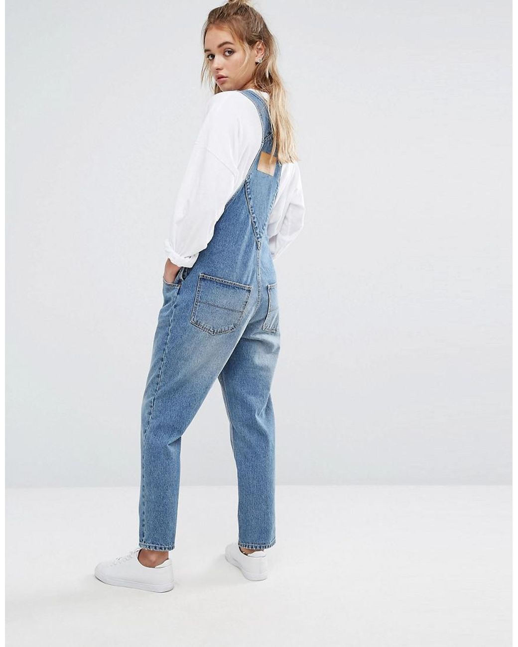 Cheap Monday Cotton 90s Style Overall in Blue | Lyst