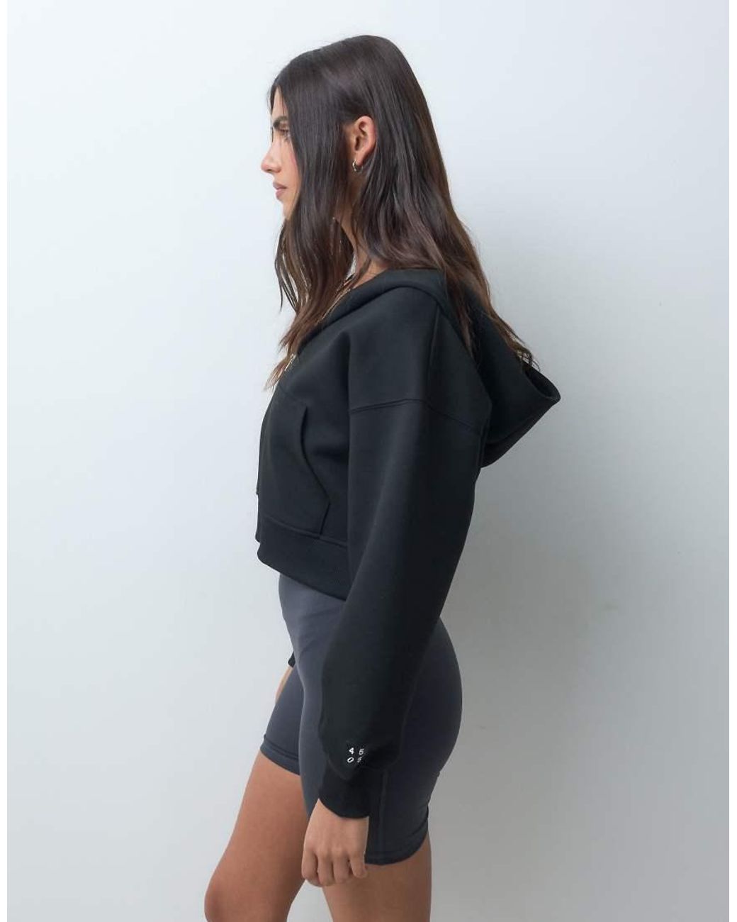 4505 Blue Performance Boxy Cocoon Fit Zip Up Hoodie