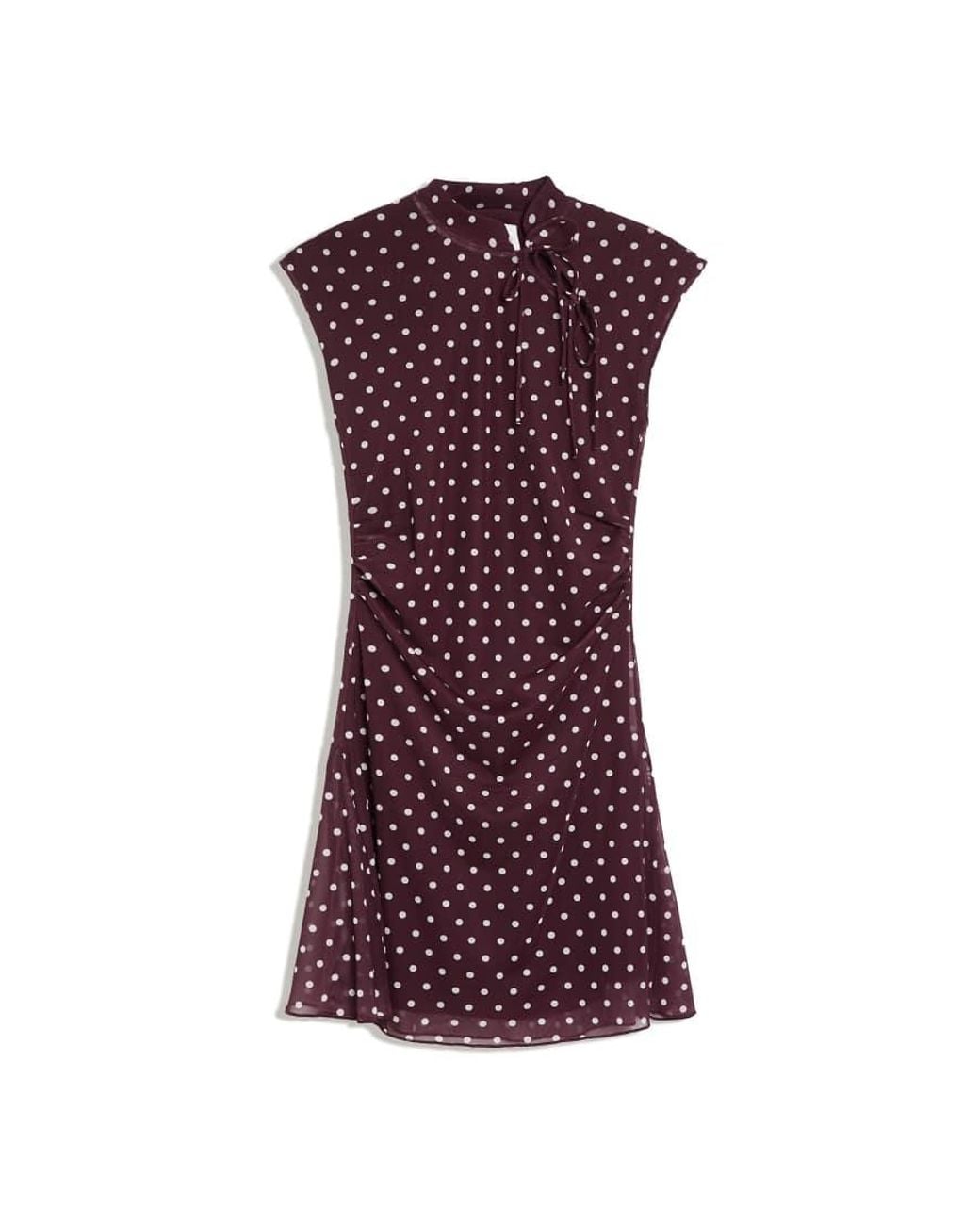 Bershka Purple Animal Print Tulle Mini Dress